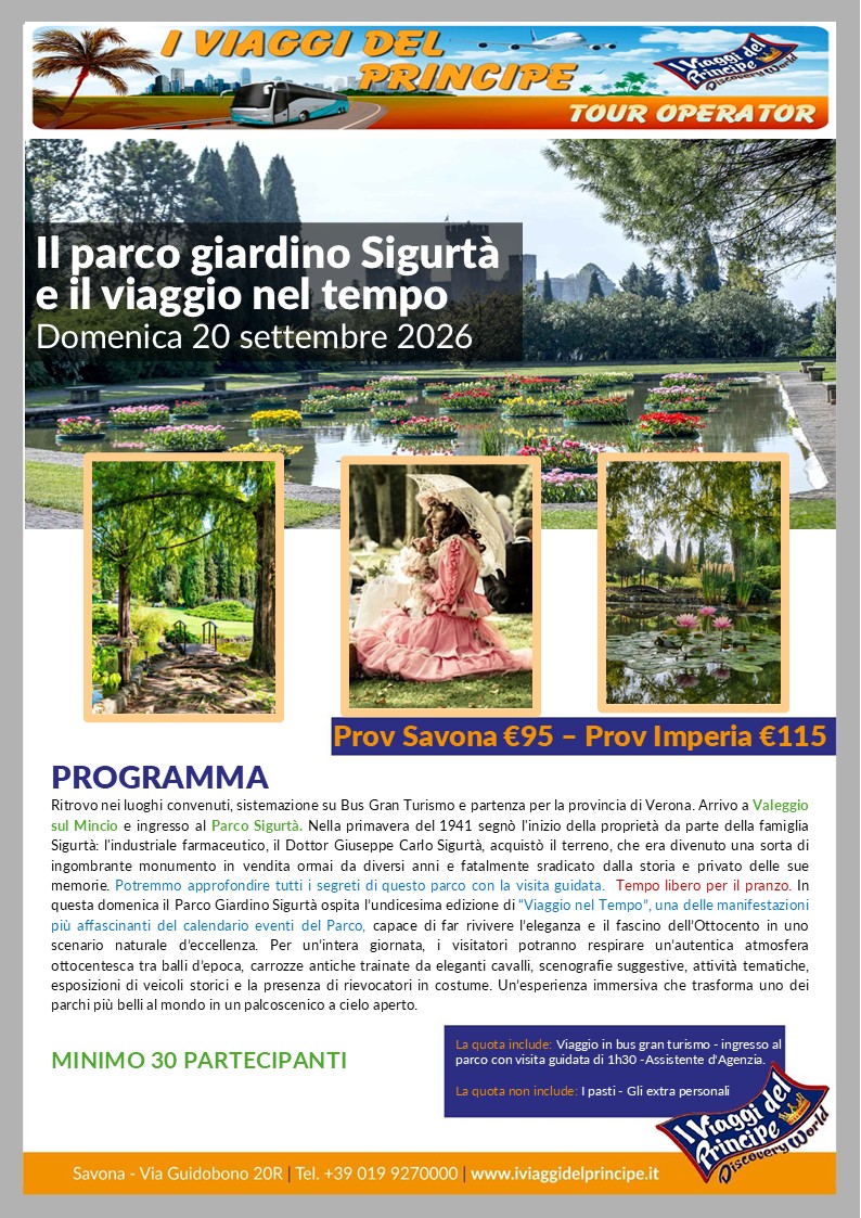 Il parco giardino Sigurtà e il viaggio nel tempo