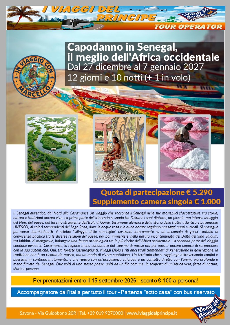 Capodanno in Senegal, il meglio dell'Africa occidentale